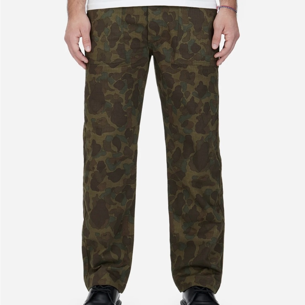 3sixteen dark frog camo fatigue pants size 34